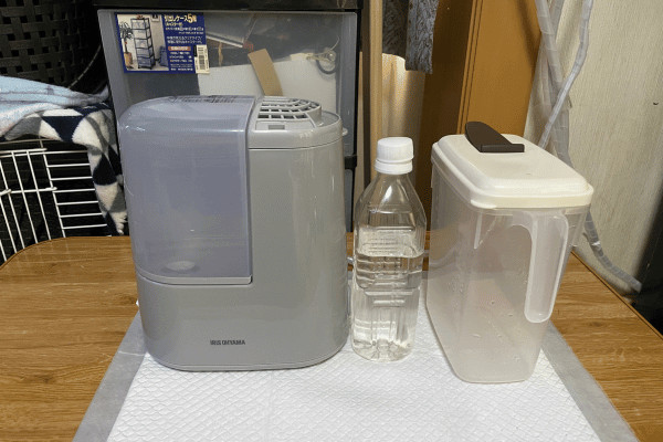 アイリスオーヤマ加湿器 AHM-H12B-H 本体サイズ